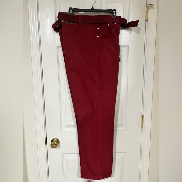 Trust Jeans Burgundy NWT 42W 32L - Picture 4 of 4